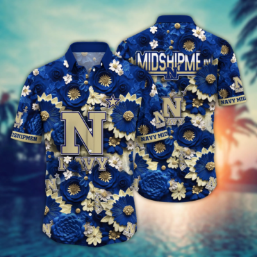 Navy Midshipmen Ncaa Hawaiian Shirt Trending For This Summer Customize Shirt