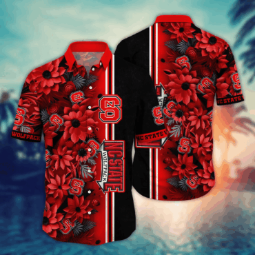 Nc State Wolfpack Ncaa Hawaiian Shirt Custom High Temperatures Aloha Shirt