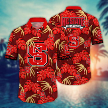 Nc State Wolfpack NCAA Hawaiian Shirt Umbrellas For Sun Aloha Shirt