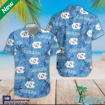 North Carolina Tar Heels Blue Trendy Hawaiian Shirt Aloha Shirt