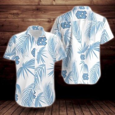 North Carolina Tar Heels White Trendy Hawaiian Shirt Aloha Shirt