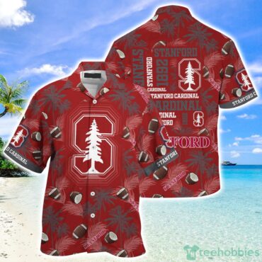 Stanford Cardinal Coconut Pattern Hawaiian Shirt