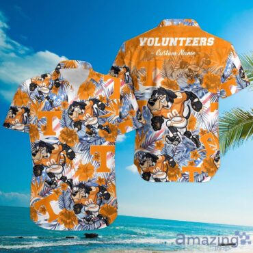 Tennessee Volunteers Custom Name Mascot Hawaiian Shirt