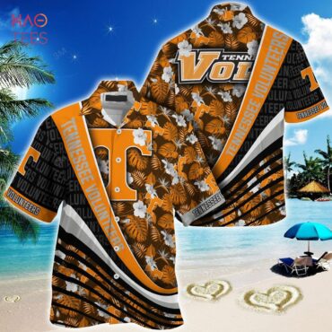 Tennessee Volunteers Orange Black Hawaiian Shirt