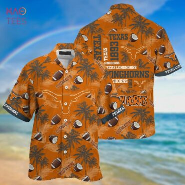 Texas Longhorns Coconut Orange Hawaiian Shirt Gift For Fans