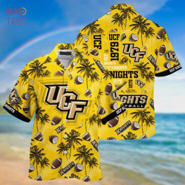 Ucf Knights Coconut Gold Hawaiian Shirt