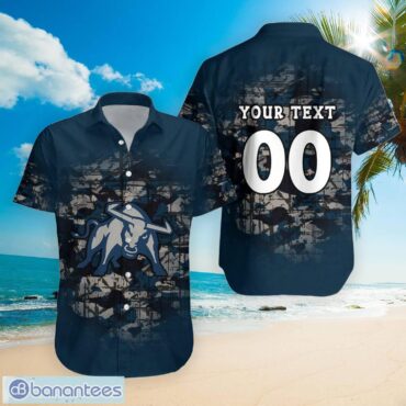 Utah State Aggies Custom Text Number Camouflage Vintage Hawaiian Shirt