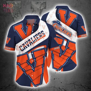 Virginia Cavaliers Blue Orange New Design Hawaiian Shirt