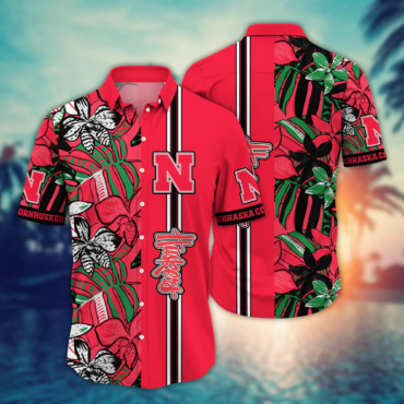 Nebraska Cornhuskers NCAA Hawaiian Shirt Beach Balls Aloha Shirt