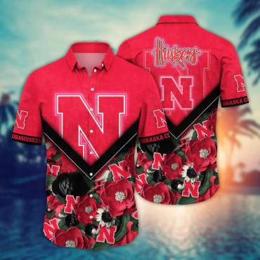 Nebraska Cornhuskers NCAA Hawaiian Shirt Custom Sea Breeze Aloha Shirt
