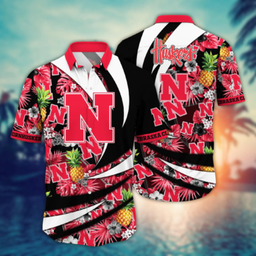 Nebraska Cornhuskers NCAA Hawaiian Shirt Getaways Aloha Shirt