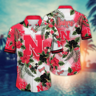 Nebraska Cornhuskers NCAA Hawaiian Shirt Hot Seasontime Aloha Shirt