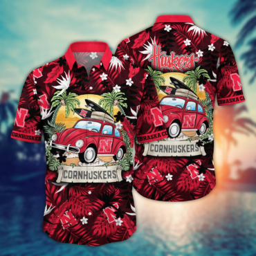 Nebraska Cornhuskers NCAA Hawaiian Shirt Long Daystime Aloha Shirt