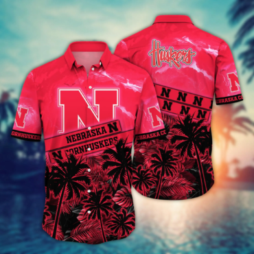 Nebraska Cornhuskers NCAA Hawaiian Shirt Seafront Aloha Shirt