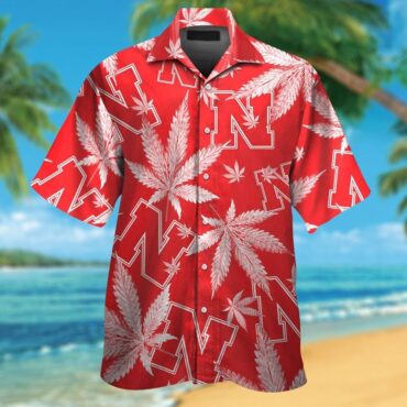 Nebraska Cornhuskers Short Sleeve Button Up Tropical Hawaiian Shirt Ver02