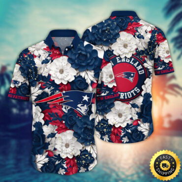 New England Patriots Hawaii Shirt Flower Summer Vibes