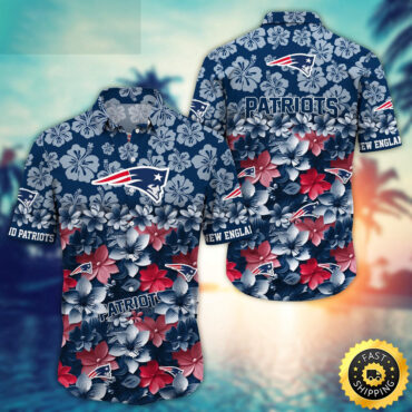 New England Patriots Hawaii Shirt Trending Summer For NFL Fans
