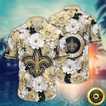 New Orleans Saints Hawaii Shirt Flower Summer Vibes