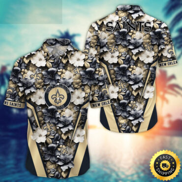 New Orleans Saints Hawaii Shirt  Flower Tropical Getaway Shirts