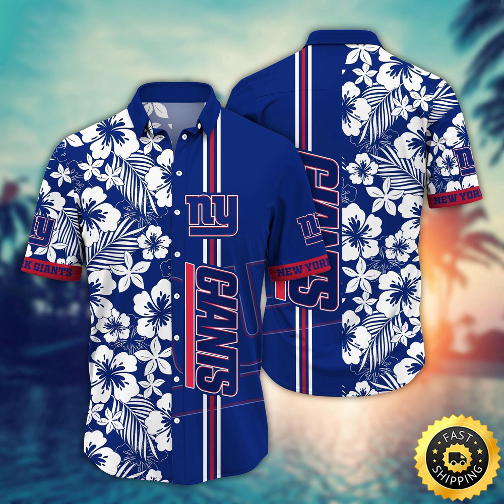 New York Giants Hawaii Shirt Flower Exotic Island Fashion