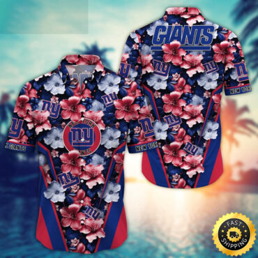 New York Giants Hawaii Shirt  Flower Tropical Getaway Shirts