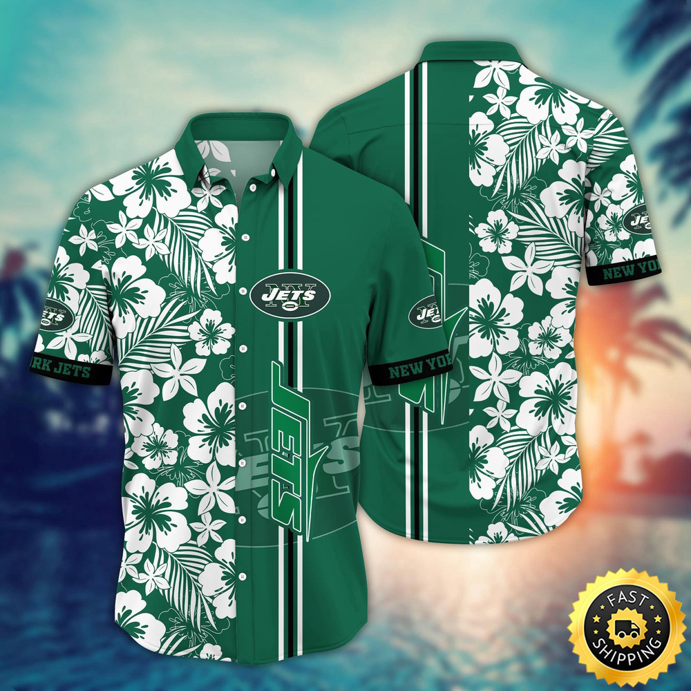 New York Jets Hawaii Shirt Flower Exotic Island Fashion