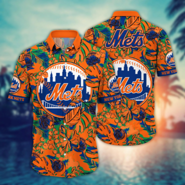 New York Mets MLB Hawaiian Shirt July Aloha Shirt