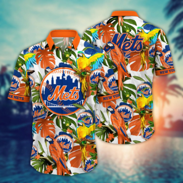 New York Mets MLB Hawaiian Shirt Sea Shorestime Aloha Shirt