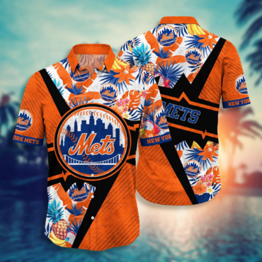 New York Mets MLB Hawaiian Shirt Solstice Aloha Shirt