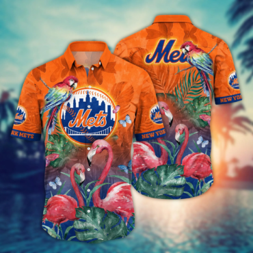 New York Mets MLB Hawaiian Shirt Summertime Aloha Shirt