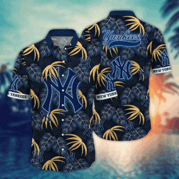 New York Yankees MLB Hawaiian Shirt Sundown Aloha Shirt