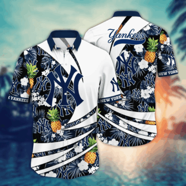 New York Yankees MLB Hawaiian Shirt Vacation Spots Aloha Shirt