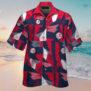 New York Yankees Short Sleeve Button Up Tropical Hawaiian Shirt Ver04