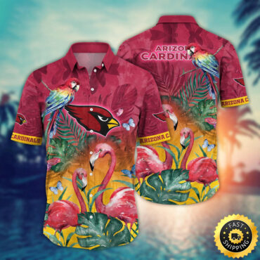 Arizona Cardinals Hawaii Shirt Flamingo And Flower Aloha Shirt