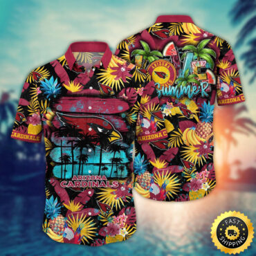 Arizona Cardinals Hawaii Shirt Flower Relaxed Island Wear