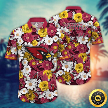 Arizona Cardinals Hawaii Shirt Flower Sunny Day Essentials