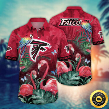 Atlanta Falcons Hawaii Shirt Flamingo And Flower Aloha Shirt