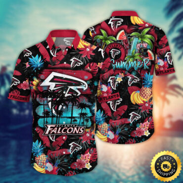 Atlanta Falcons Hawaii Shirt Flower Relaxed Island Wear