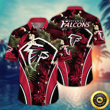 Atlanta Falcons Hawaii Shirt Flower Vibrant Beachy Shirts