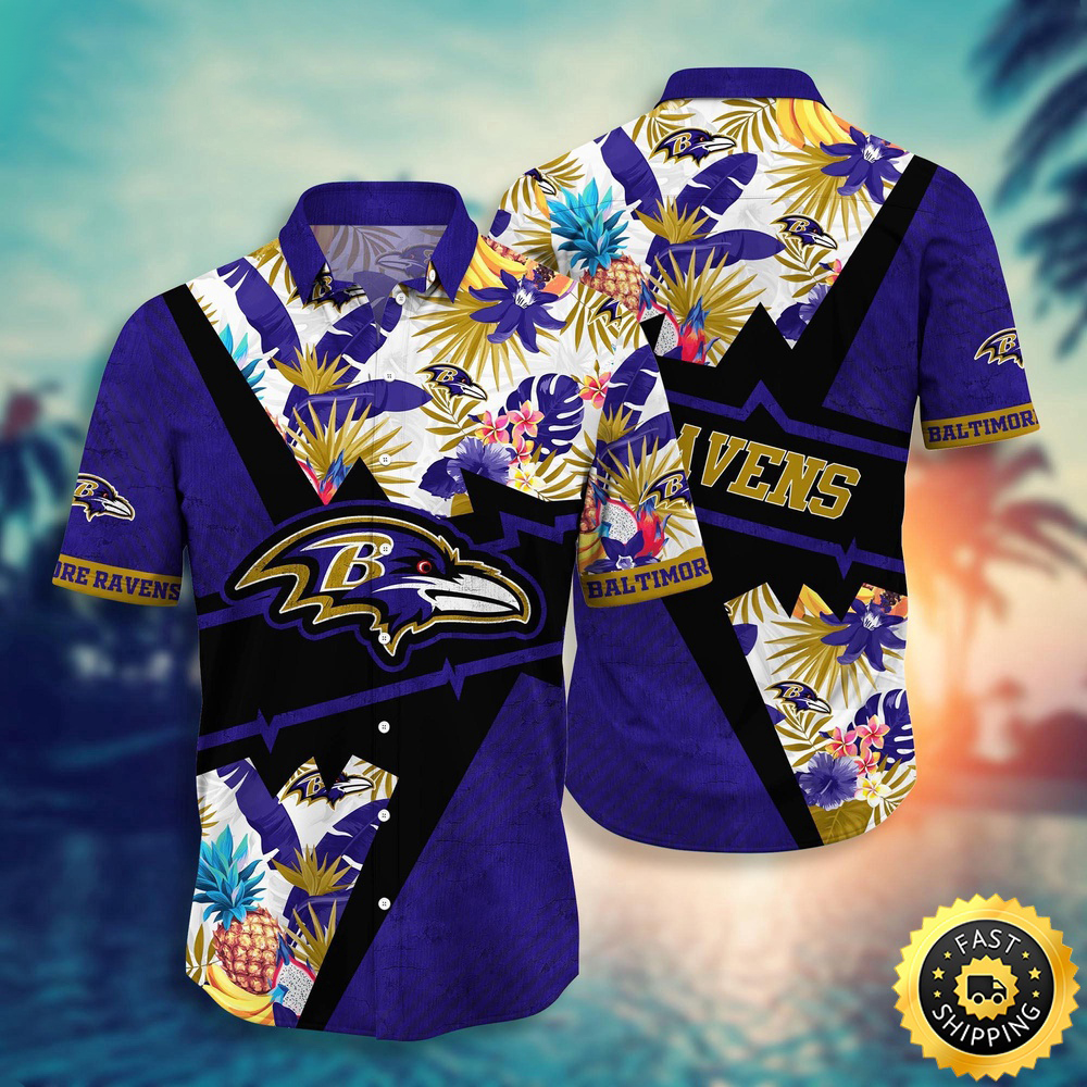 Baltimore Ravens Hawaii Shirt Flower Island Inspired Apparel