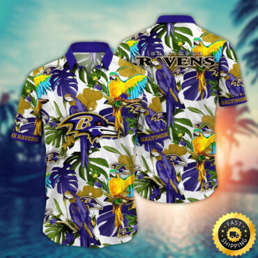 Baltimore Ravens Hawaii Shirt Flower Sunshine Inspired Tops
