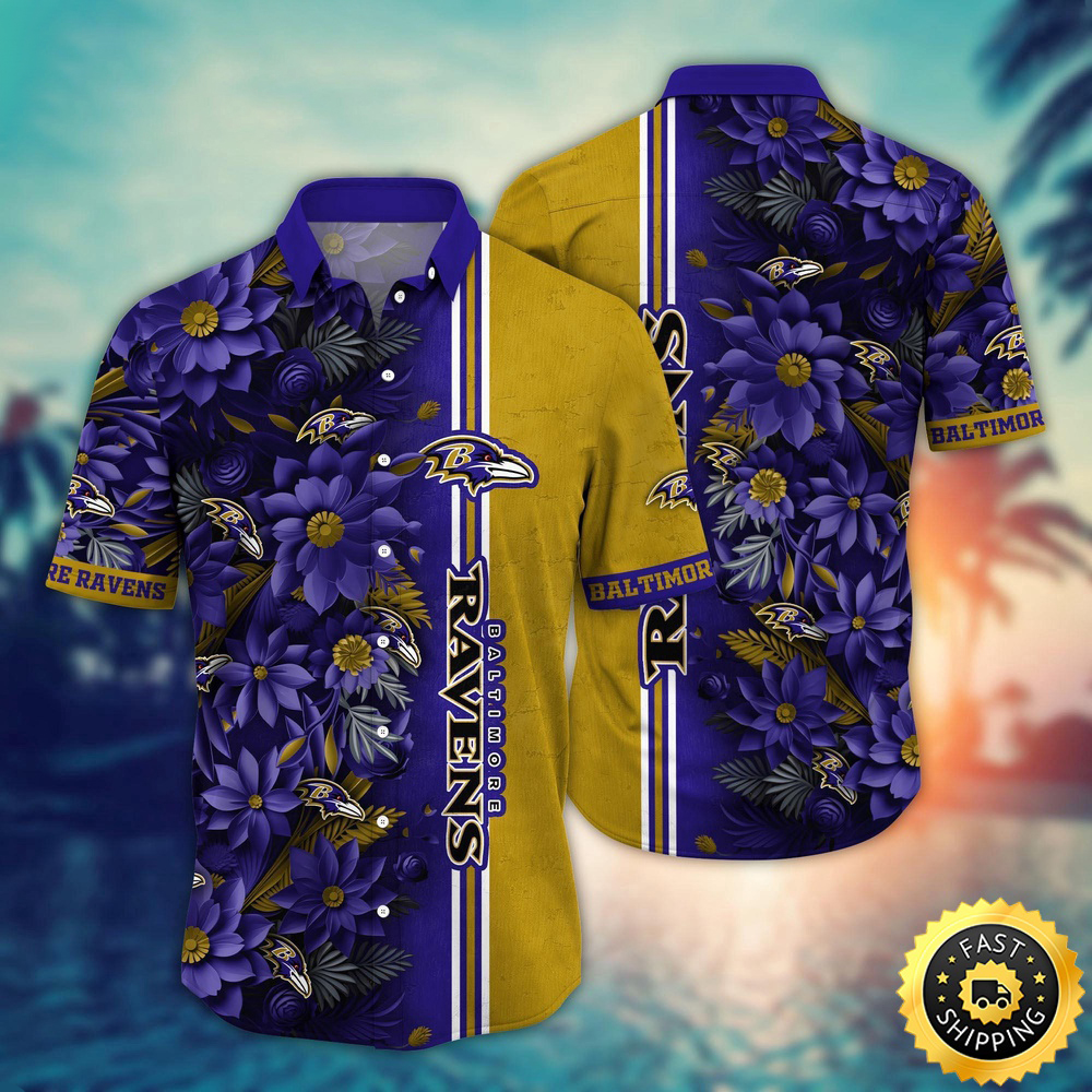 Baltimore Ravens Hawaii Shirt Flower Tropical Vibes In Shirts