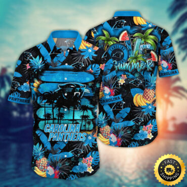Carolina Panthers Hawaii Shirt Flower Relaxed Island Wear