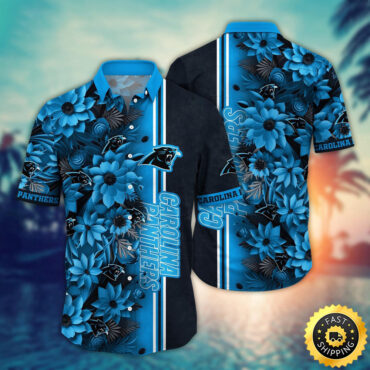 Carolina Panthers Hawaii Shirt Flower Tropical Vibes In Shirts