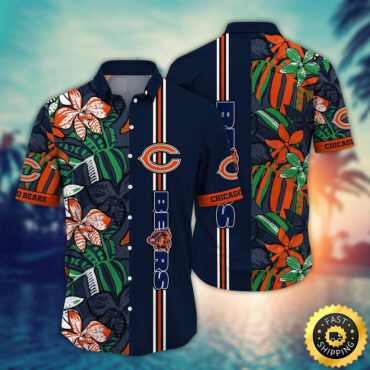 Chicago Bears Hawaii Shirt Flower Chic Aloha Fashion