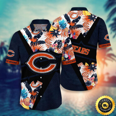 Chicago Bears Hawaii Shirt Flower Island Inspired Apparel