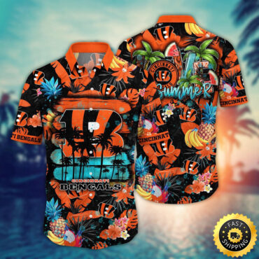 Cincinnati Bengals Hawaii Shirt Flower Relaxed Island Wear