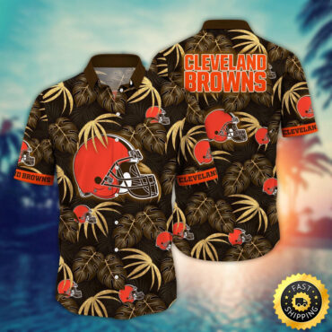 Cleveland Browns Hawaii Shirt Flower Beachy Keen Fashion