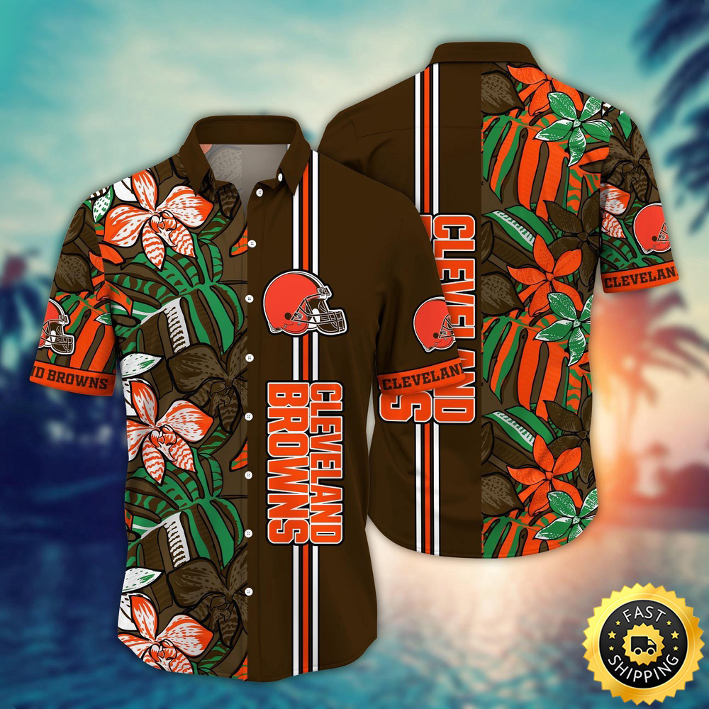 Cleveland Browns Hawaii Shirt Flower Chic Aloha Fashion