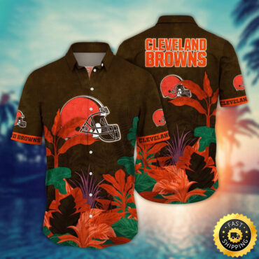 Cleveland Browns Hawaii Shirt Flower Hawaiian Style Statements
